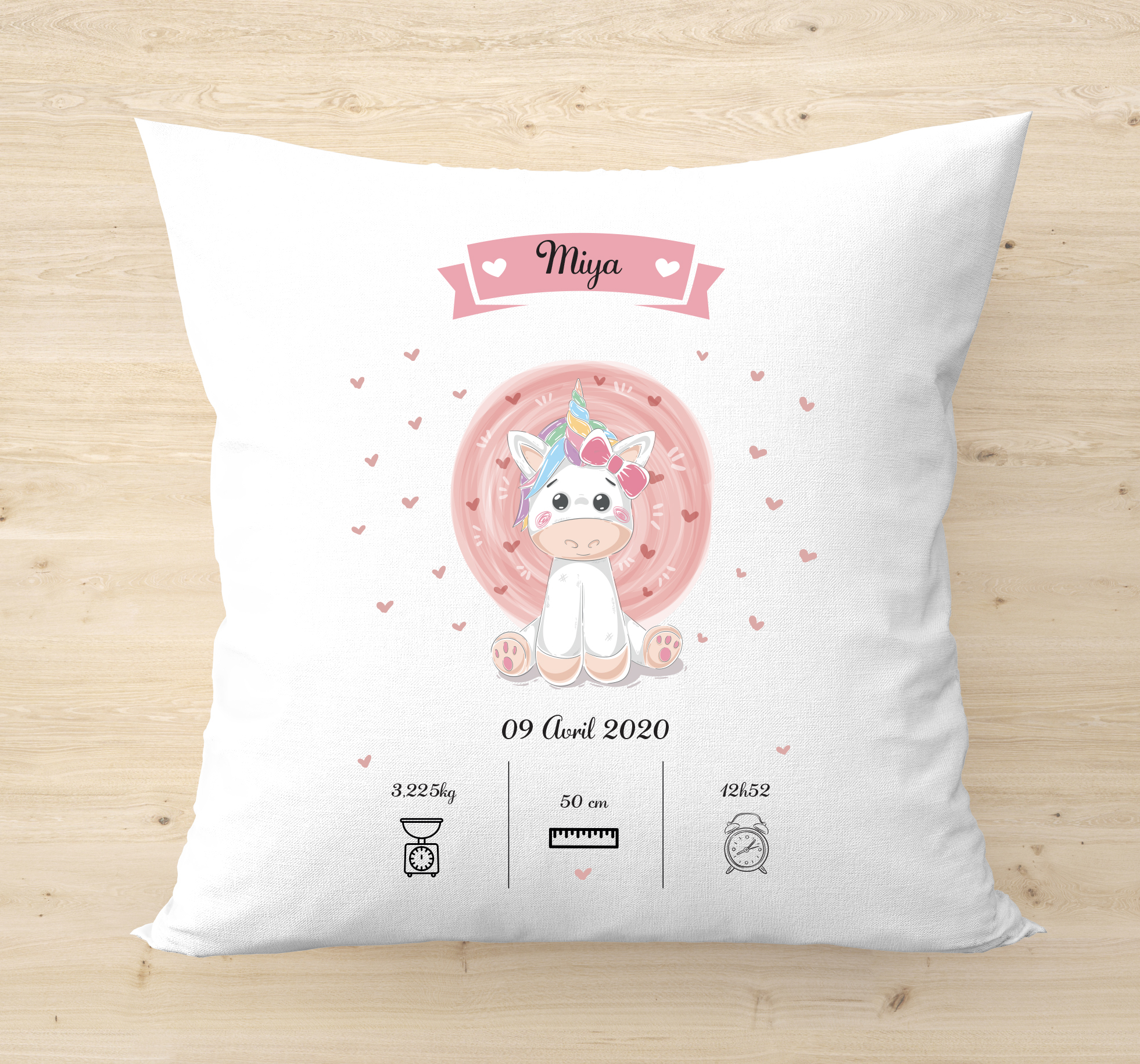 coussin naissance licorne site