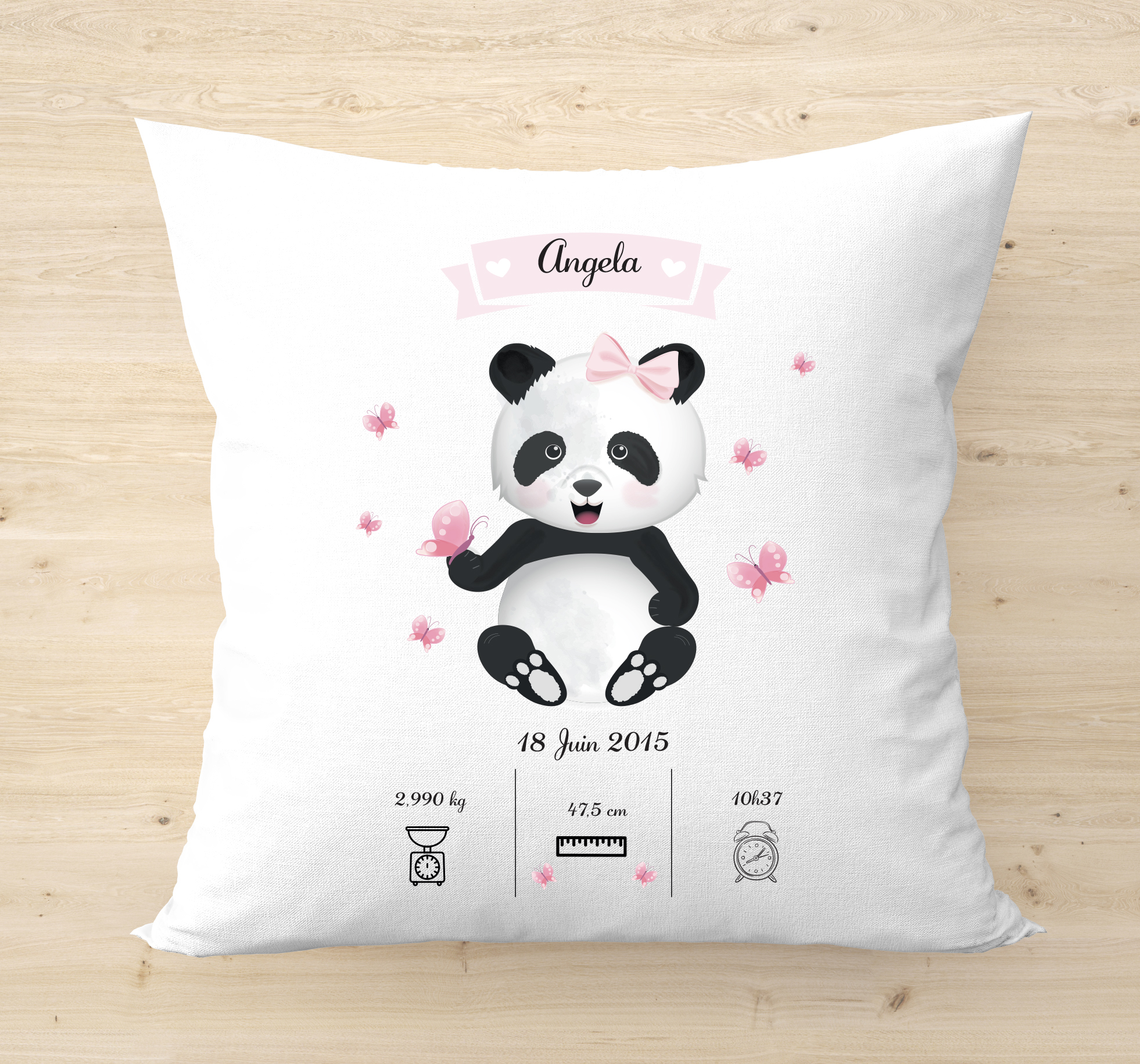 coussin naissance panda girl site