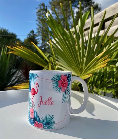 mug-flamnat-rose-céramique - 1