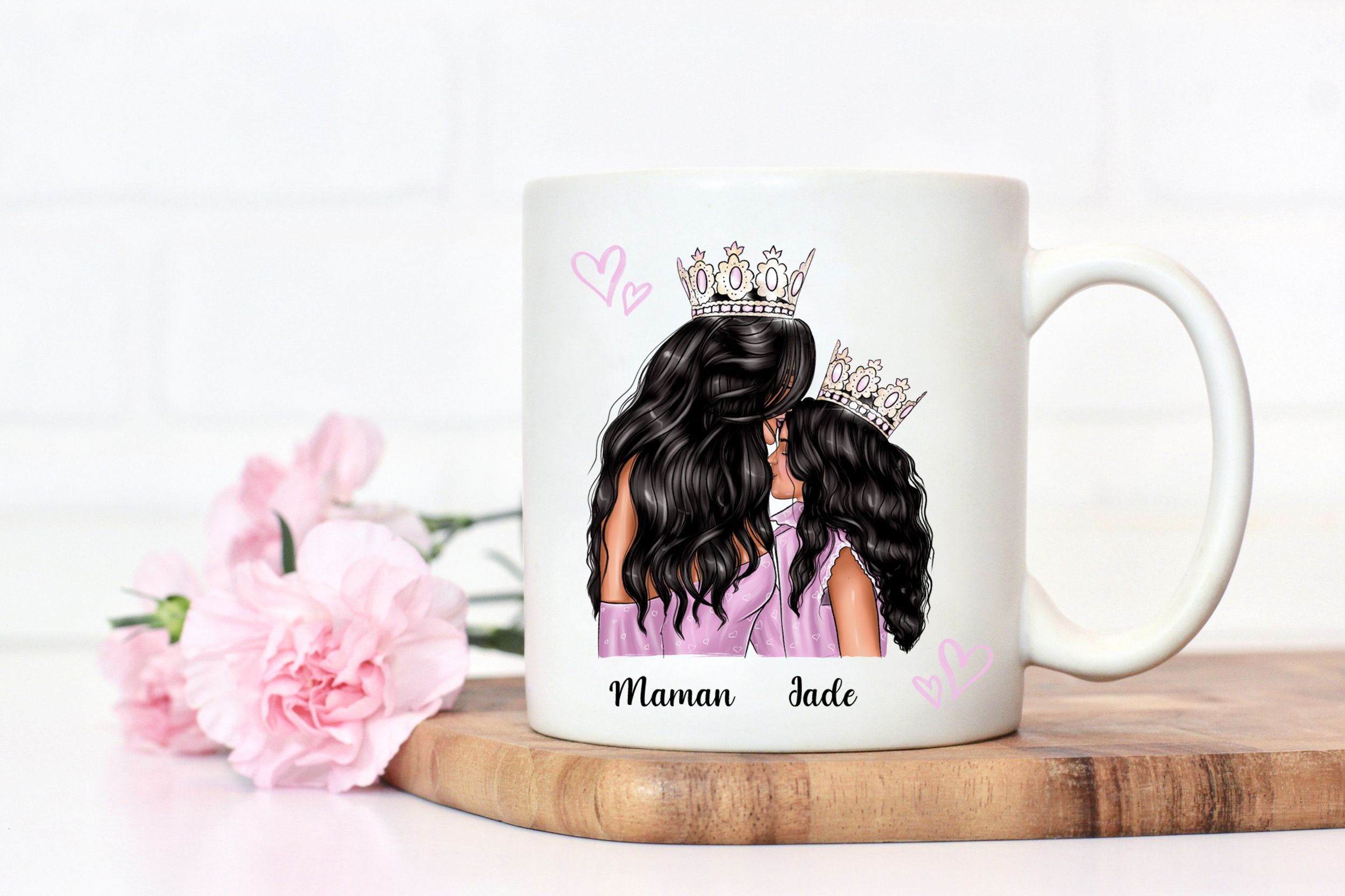 mug mere fille princesses brunes site