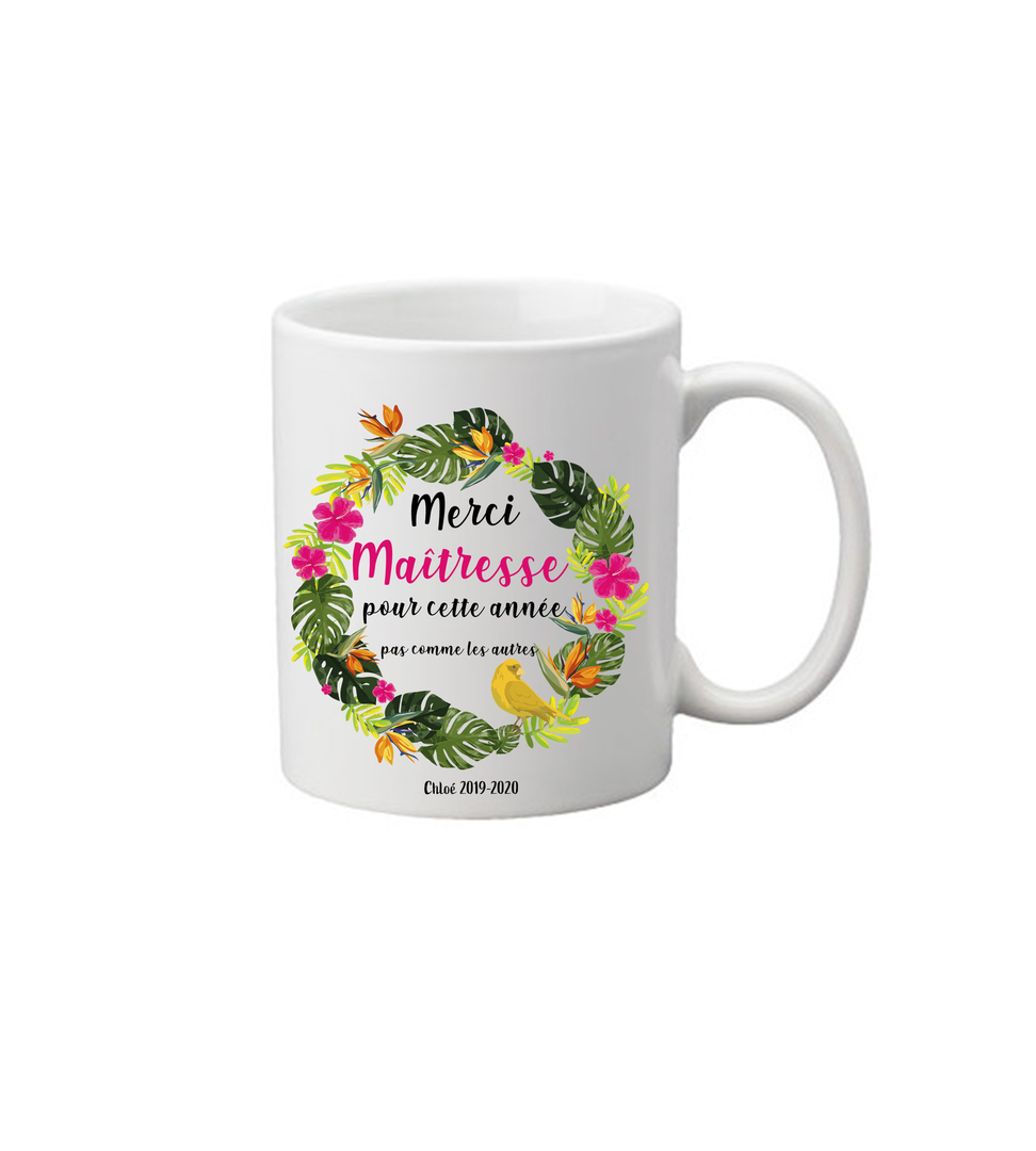 Mug Merci maîtresse maître AVS ATSEM Idées Cadeaux Maîtresse maître ATSEM AVS