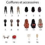 Coiffures et accessoires best friends