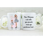 mug clipart maman fille 1