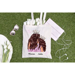 tote bag mere fille princesse chatain site