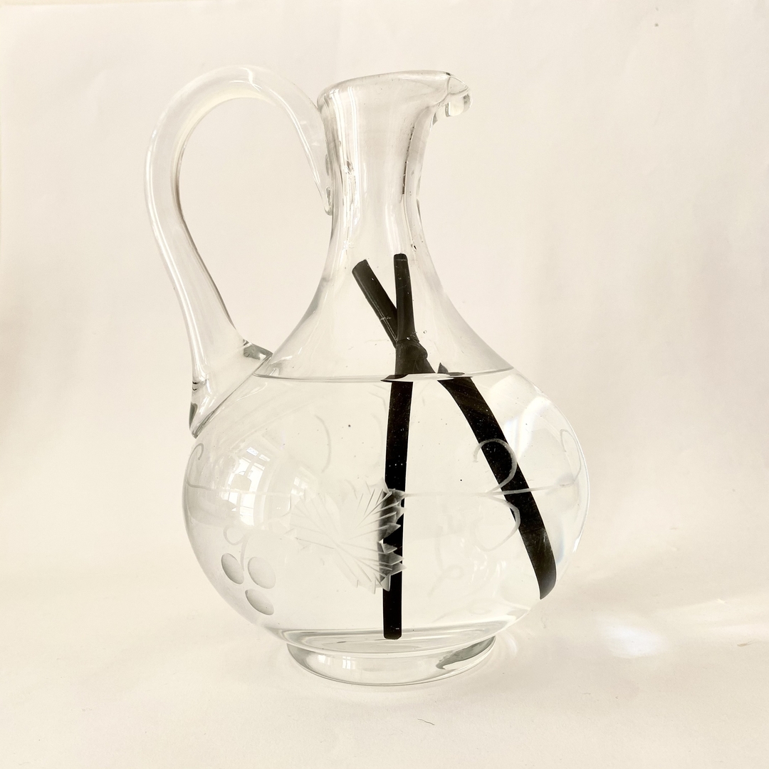 Carafe vintage ZERO en cristal