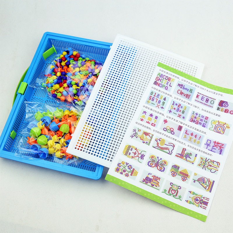 296-pi-ces-champignon-ongles-bricolage-jouets-faits-la-main-enfants-ducatifs-jouets-intelligents-3D-puzzle
