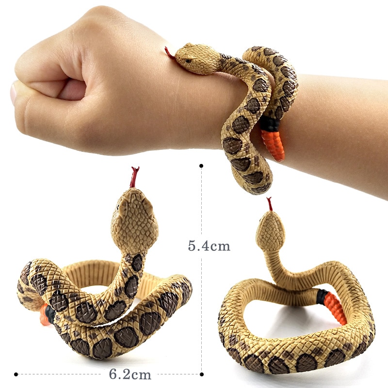 Halloween-serpent-Bracelet-animal-mod-le-action-figure-en-plastique-cadeau-amusant-pour-enfants-ducatifs-enfants