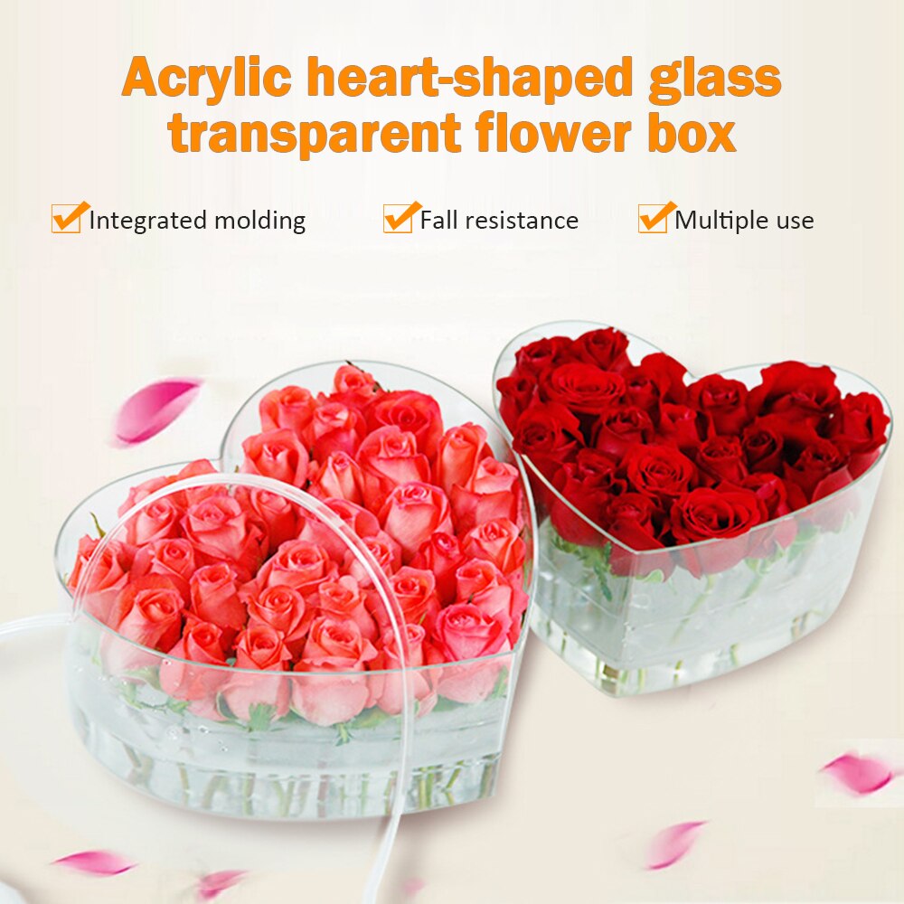 Bo-tes-cadeaux-en-acrylique-Transparent-en-forme-de-c-ur-couvercle-Transparent-emballage-de-fleurs