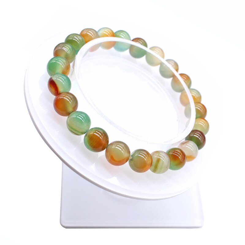 Bracelets-en-pierre-naturelle-pour-hommes-et-femmes-perles-rondes-en-agate-de-paon-vert-jaune
