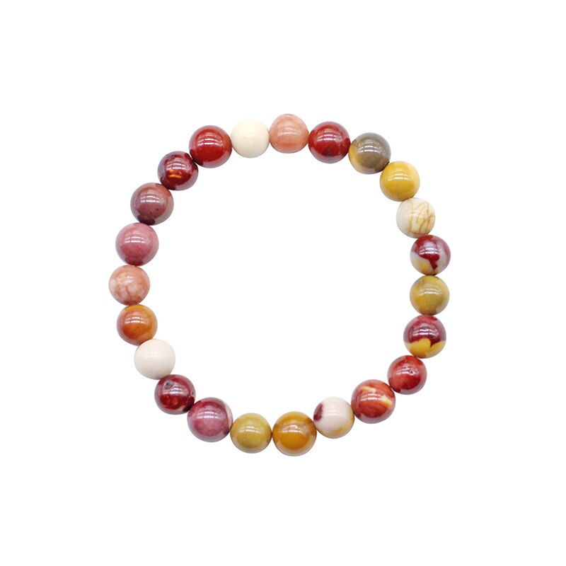 Bracelet-en-pierre-naturelle-Mookaite-pour-hommes-et-femmes-perle-ronde-jaune-rouge-jaune-d-uf