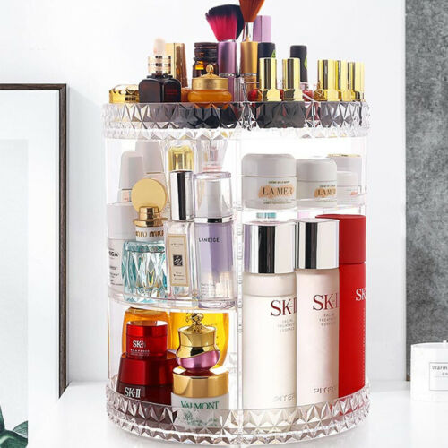 Makeup-Cosmetic-Rack-Holder-360-Degree-Rotating-Organizer-Storage-Box-Case-Clear