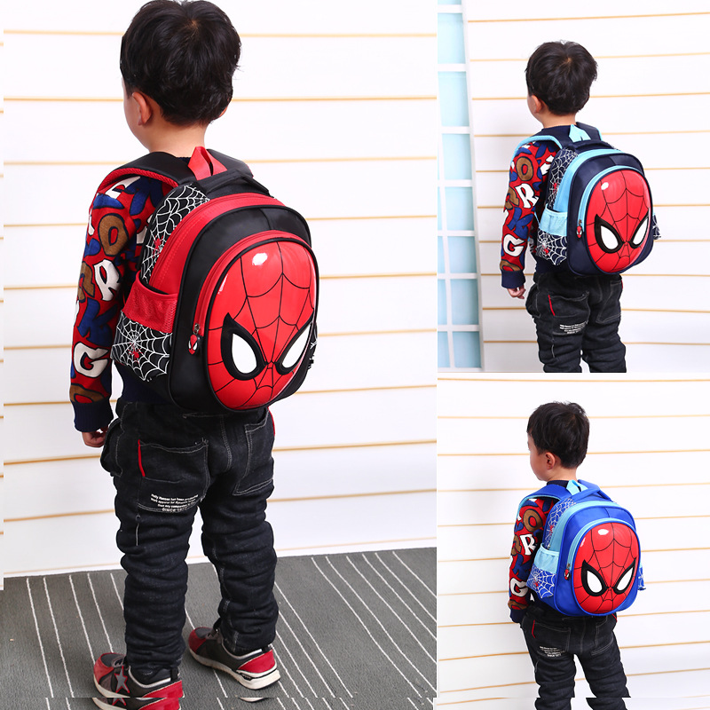 Nouveaux-gar-ons-3-6-ans-3D-sacs-d-cole-enfant-Spiderman-livre-sac-enfants-sac