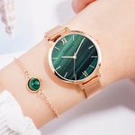 Gaiety-luxe-2-pi-ces-ensemble-montre-femmes-or-Rose-eau-perceuse-Bracelet-montre-bijoux-dames