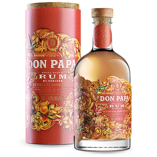 Coffret Don Papa Baroko Sugarlandia - 1 verre, une bouteille