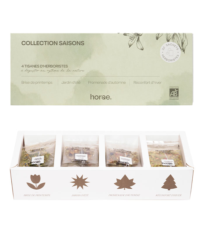 [U50578] Coffret cadeau dinfusions bio 4 saisons de 32 sachets Horae
