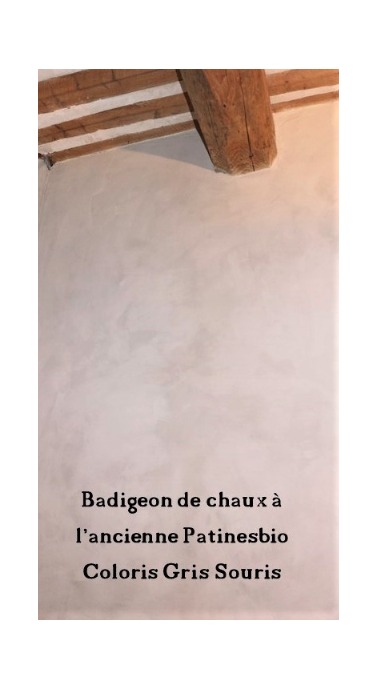badigeon de chaux gris souris
