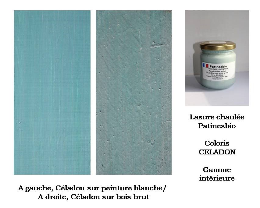 lasure chaulée Patinesbio coloris Céladon gamme intérieure