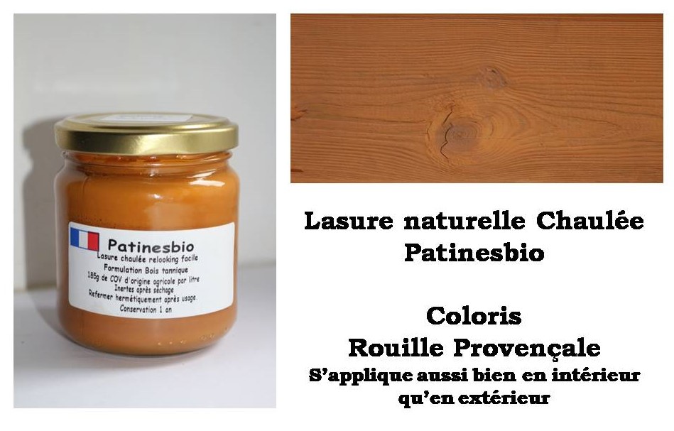 lasure naturelle Coloris rouille