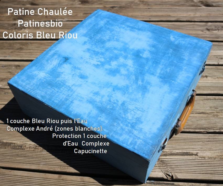 patine chaulée Patinesbio coloris Bleu Riou