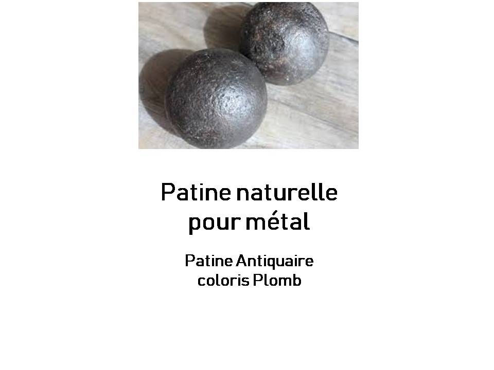 patine antiquaire plomb