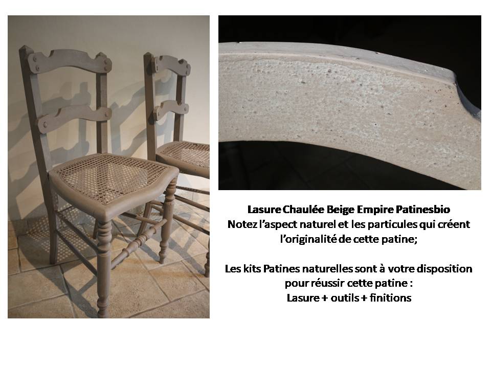 lasure chaulée beige Empire kit de patine