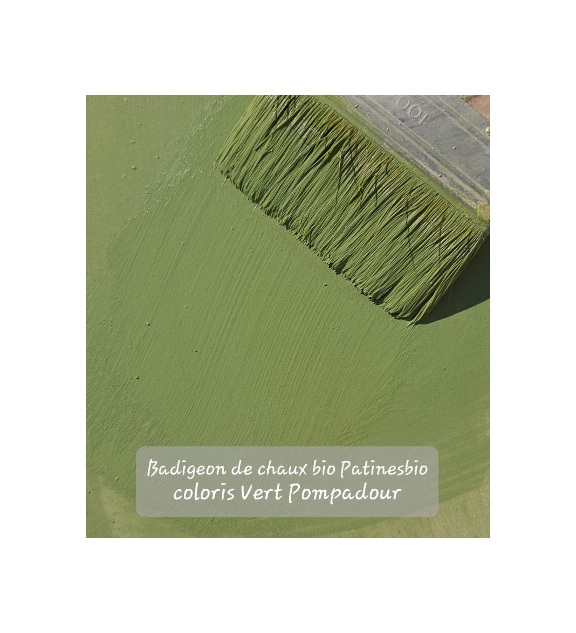 badigeon de chaux bio coloris vert pompadour