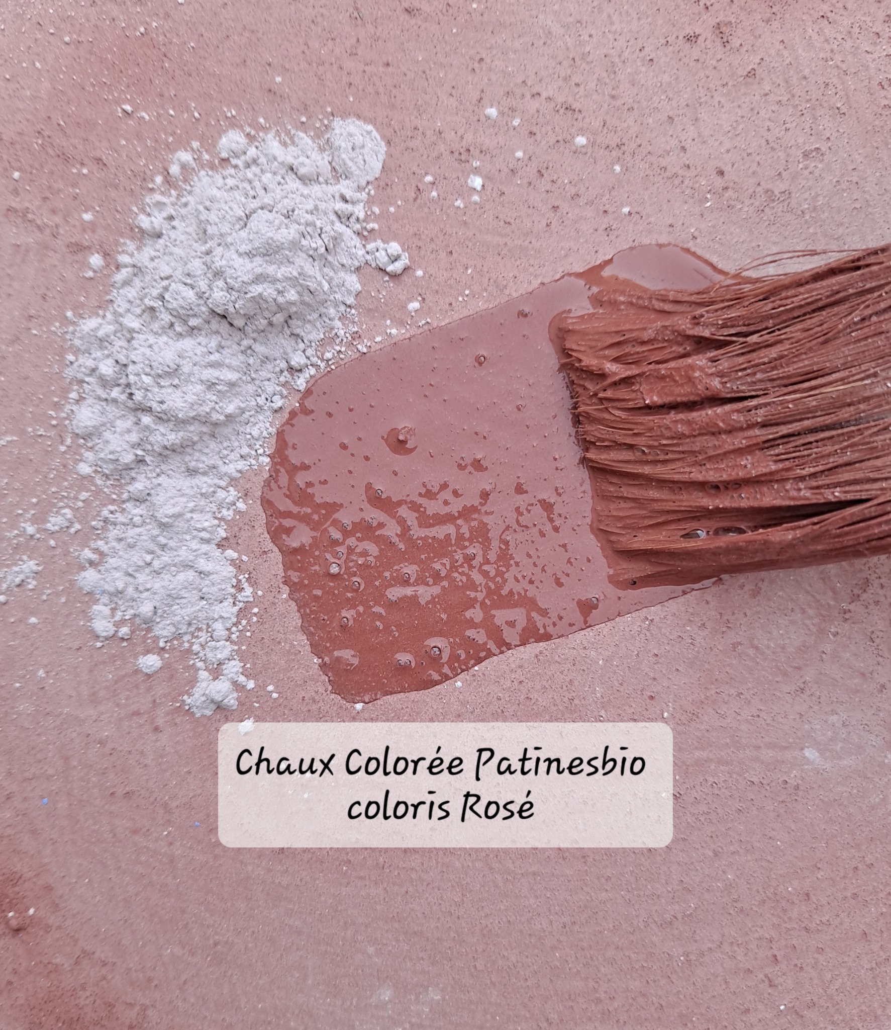 chaux colorée Rosé