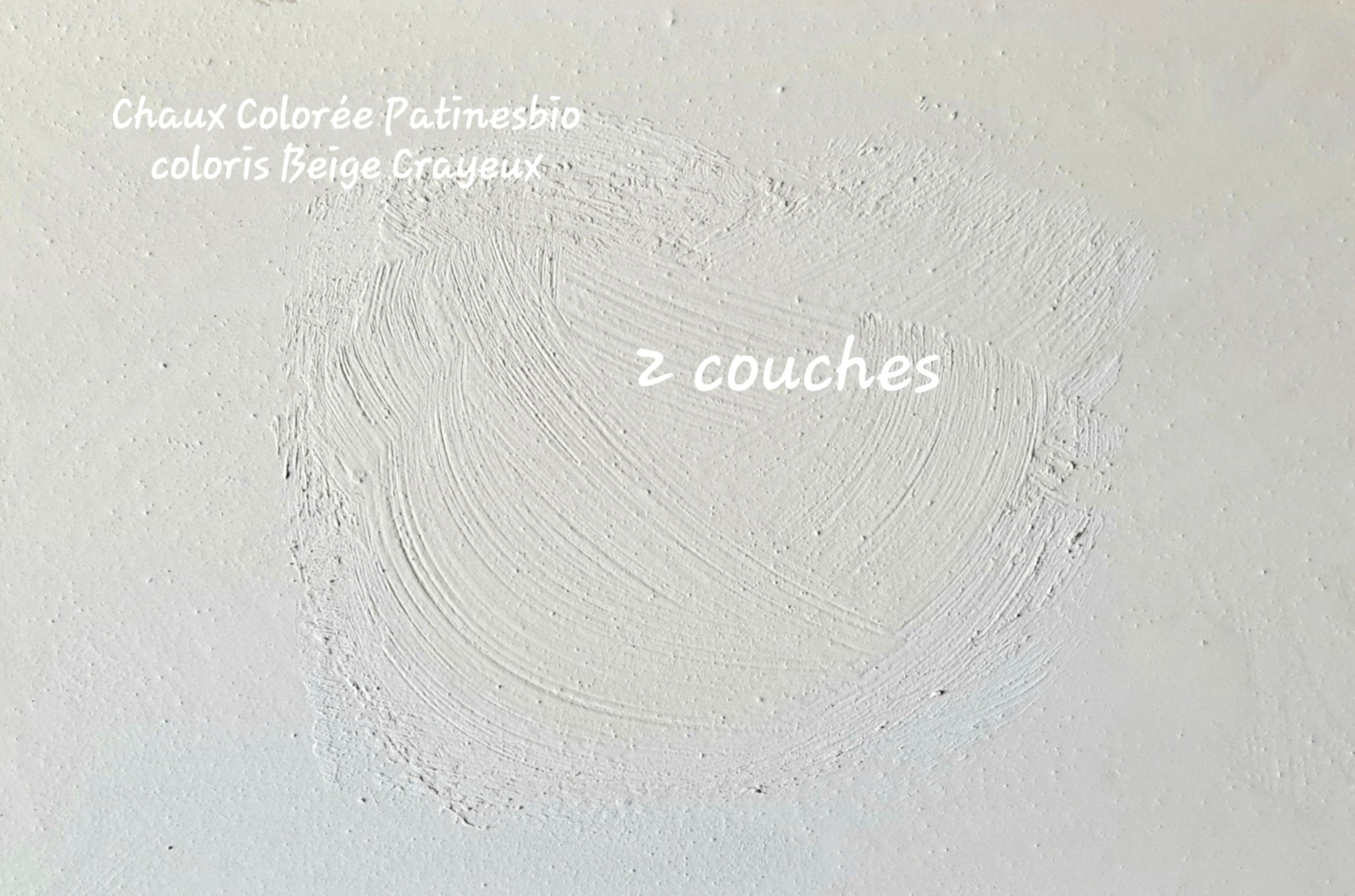 chaux colorée beige crayeux