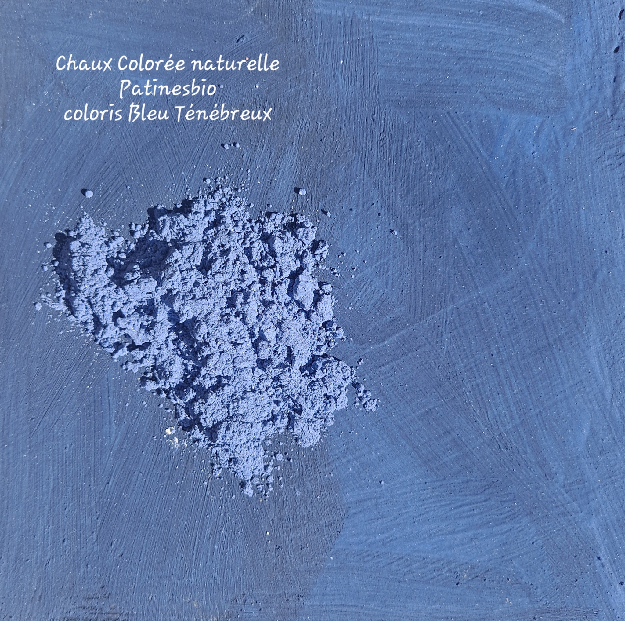 chaux colorée bleu Ténébreux