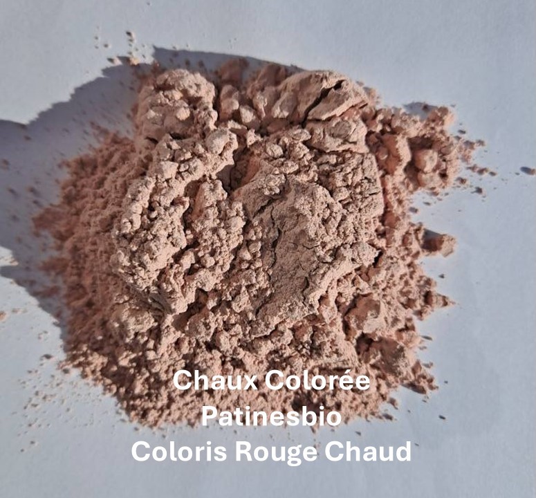 chaux colorée naturelle coloris Rouge chaud
