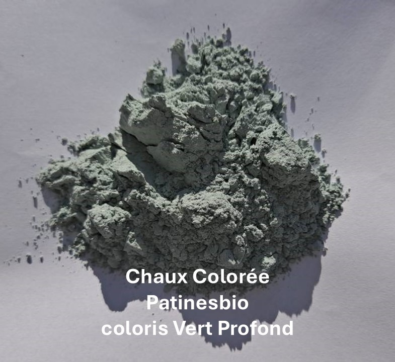 Chaux colorée naturelle coloris Vert Profond