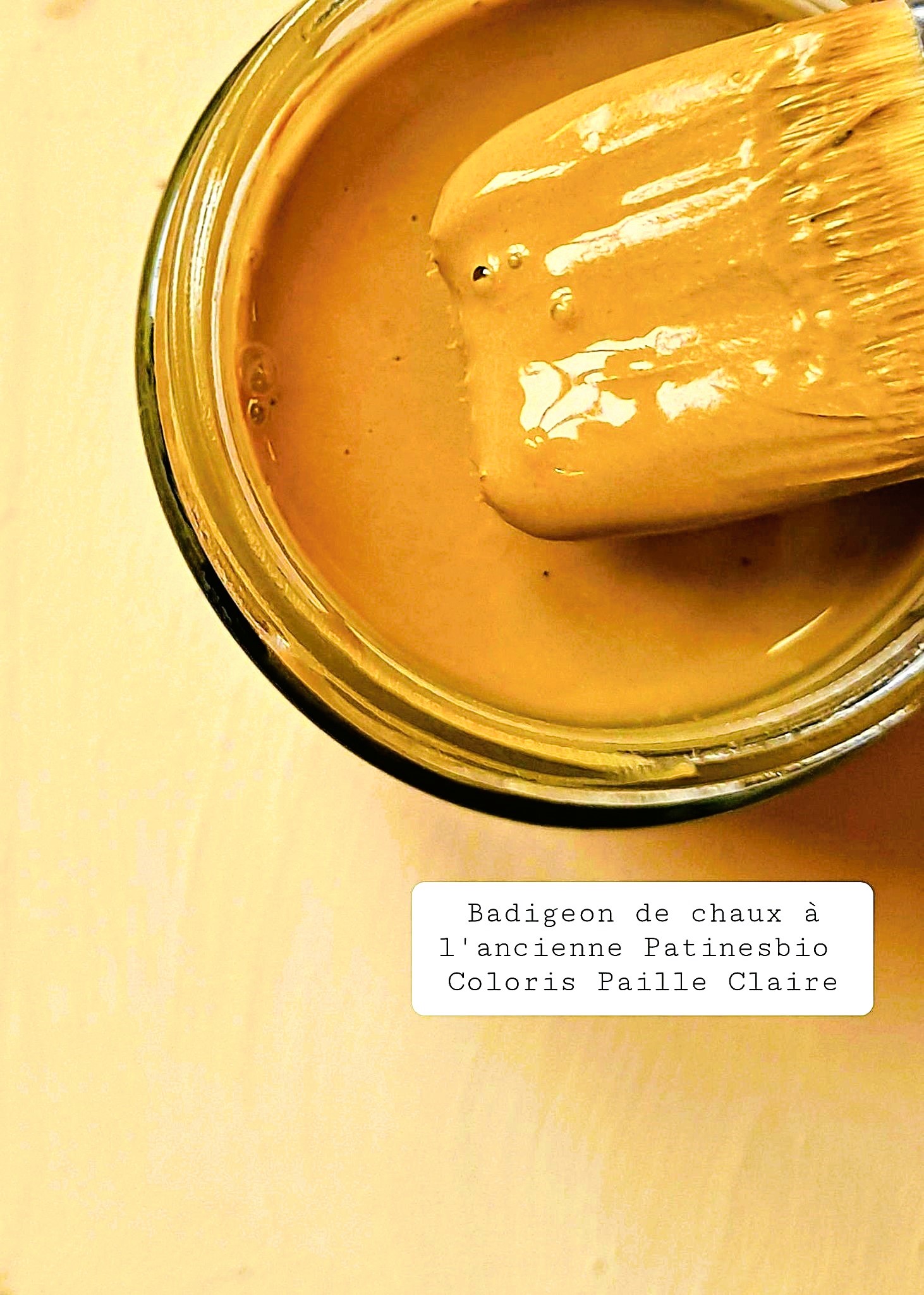 peinture minérale chaux coloris Paille Claire