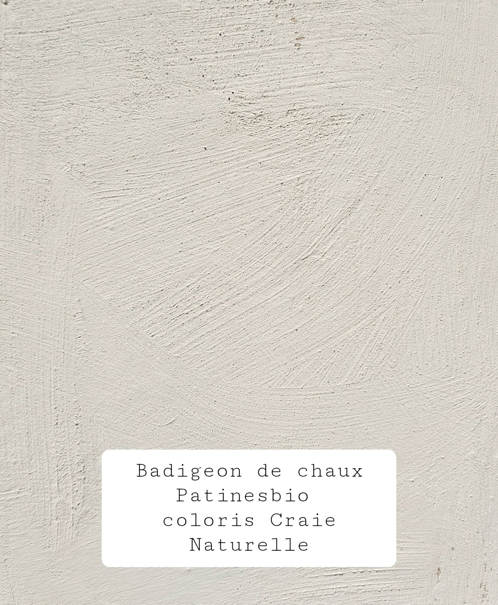 peinture de chaux française coloris  craie naturelle