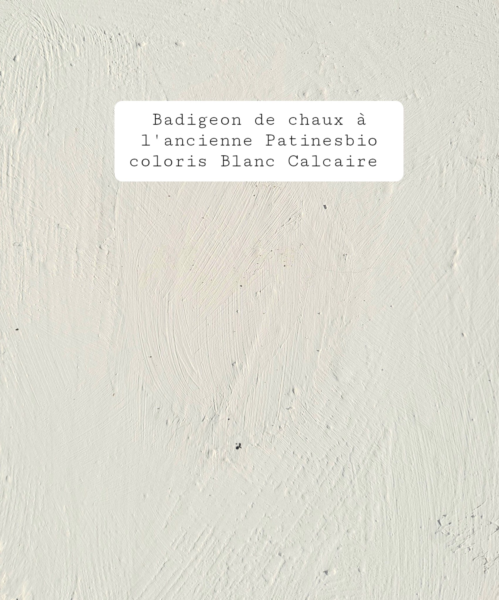 peinture chaux blanc calcaire