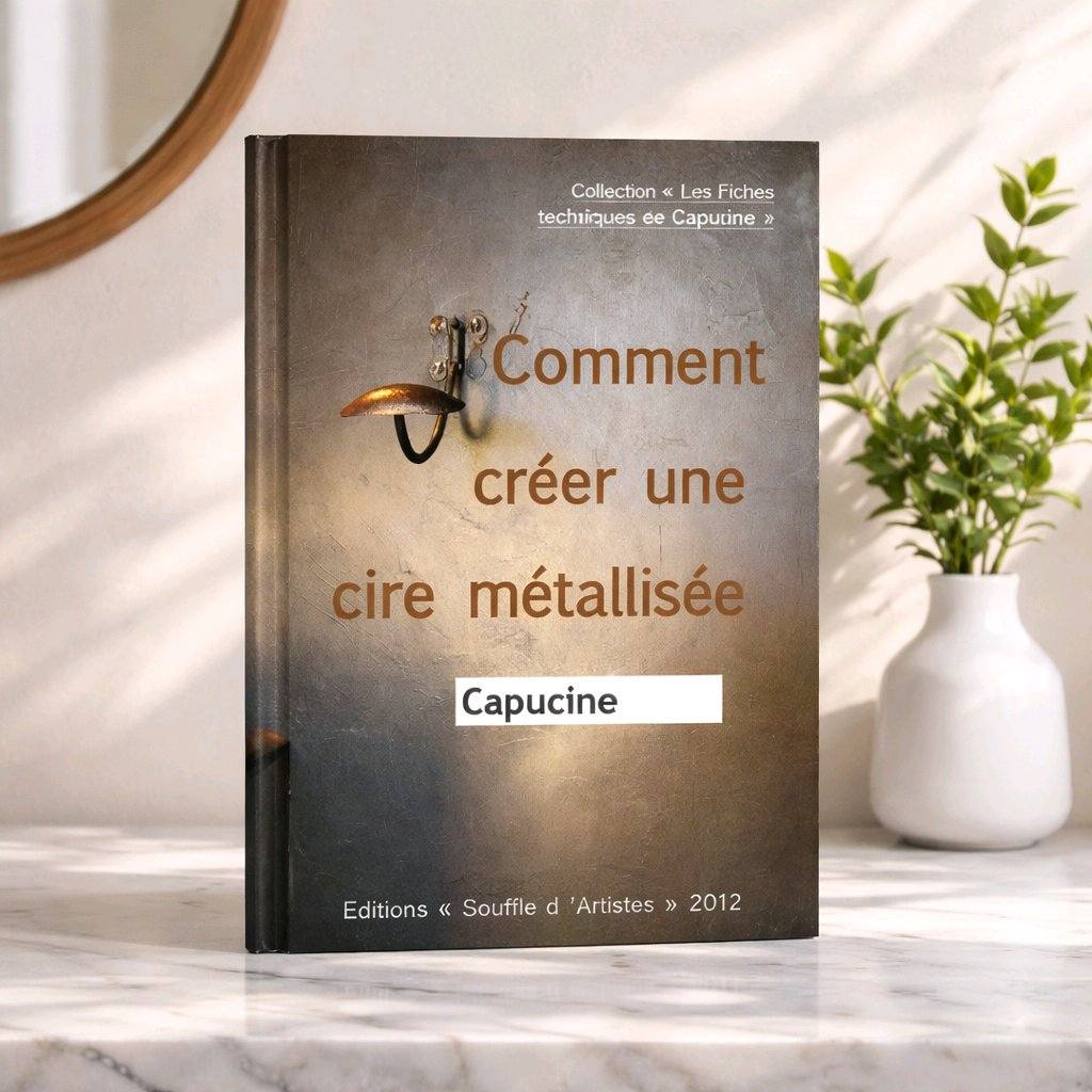mélanger cire et pigment métallique