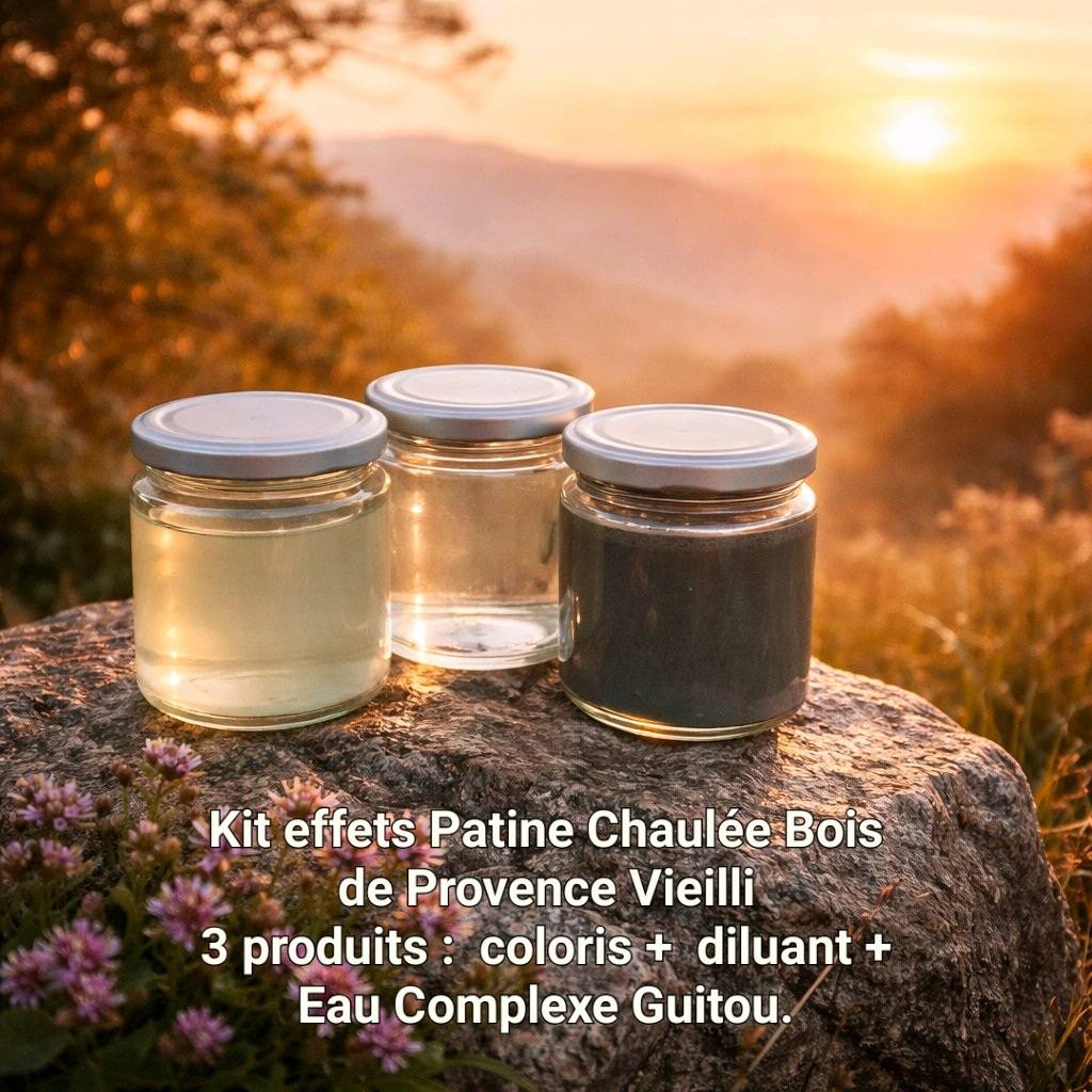 produits naturels pour faire des patines sur bois