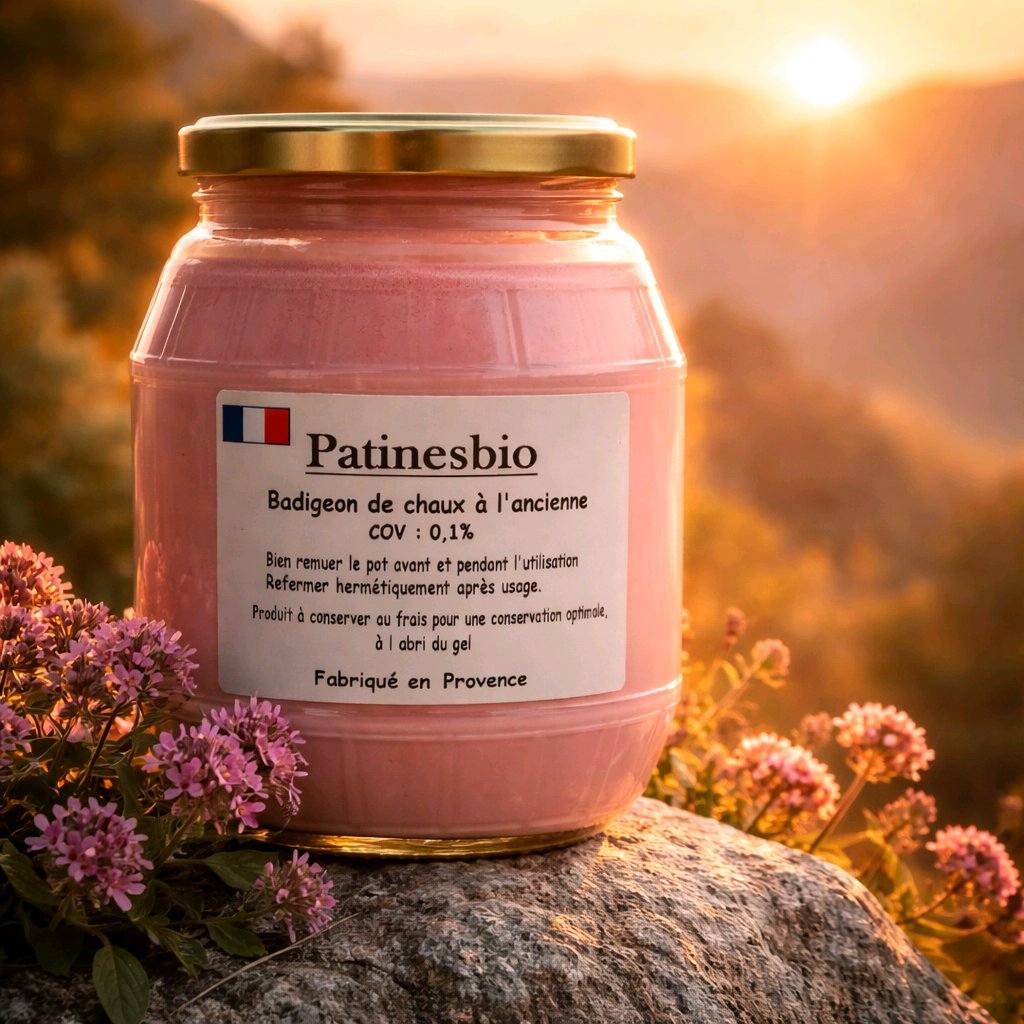 peinture chaux française rose doux