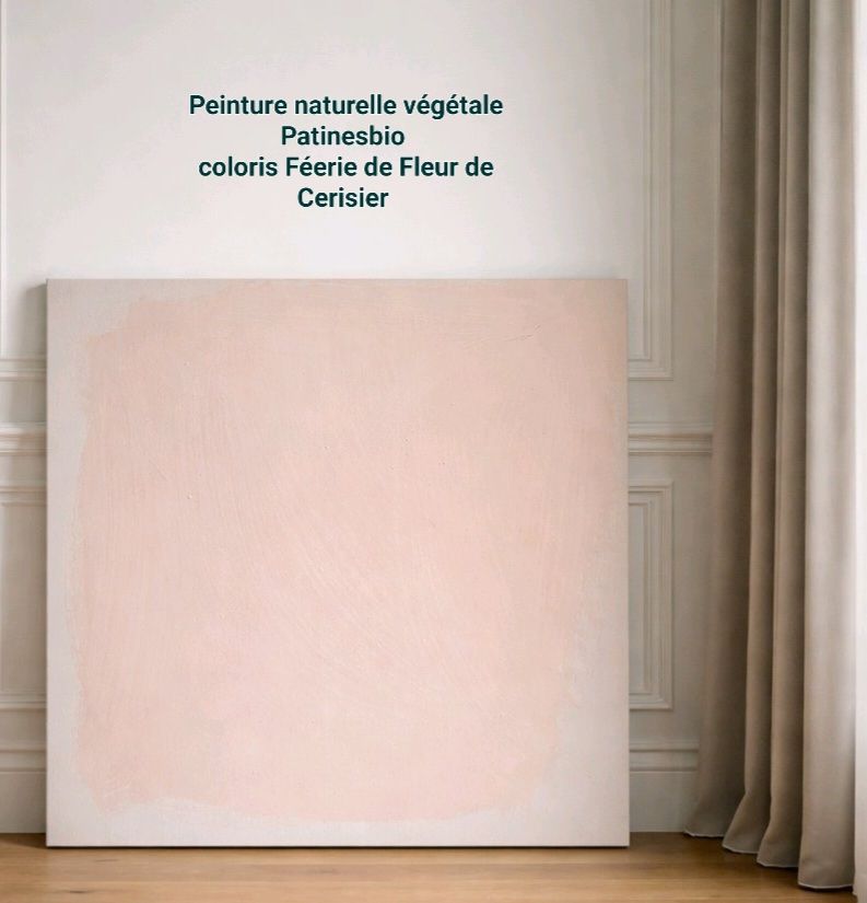 peinture végétale biosourcée coloris rose fleur de cerisier