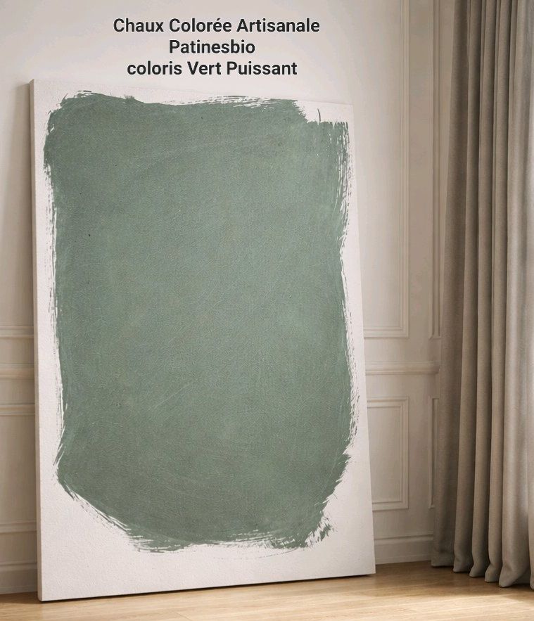 peinture murale à la chaux coloris Vert Puissant