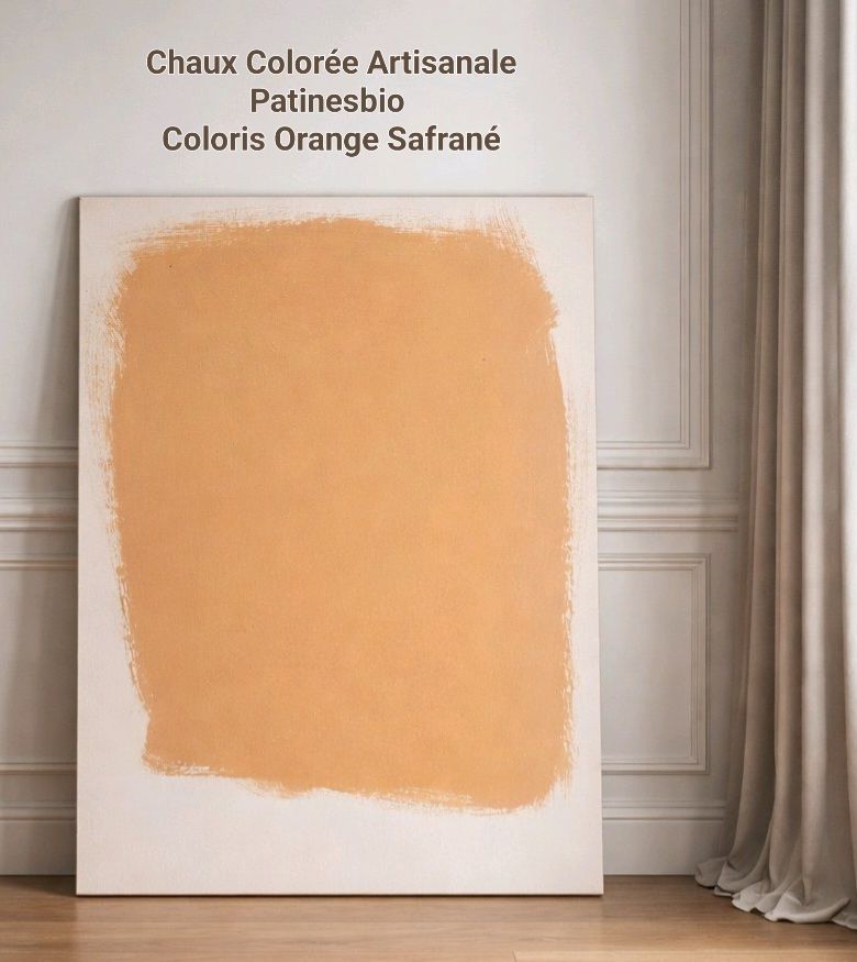 peinture chaux orange coloris Orange Safrané