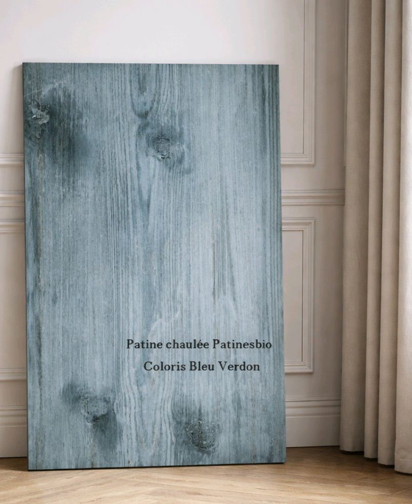 peinture chaux bio pour faire une patine bleue