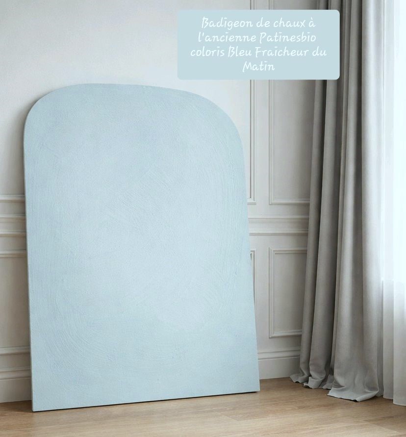badigeon chaux artisanal fait en france coloris Bleu Fraicheur du Matin