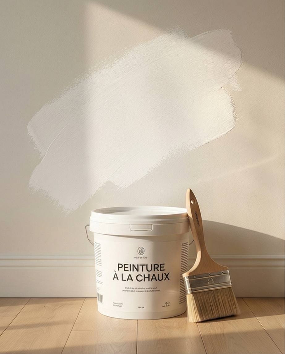 peinture de chaux naturelle blanche