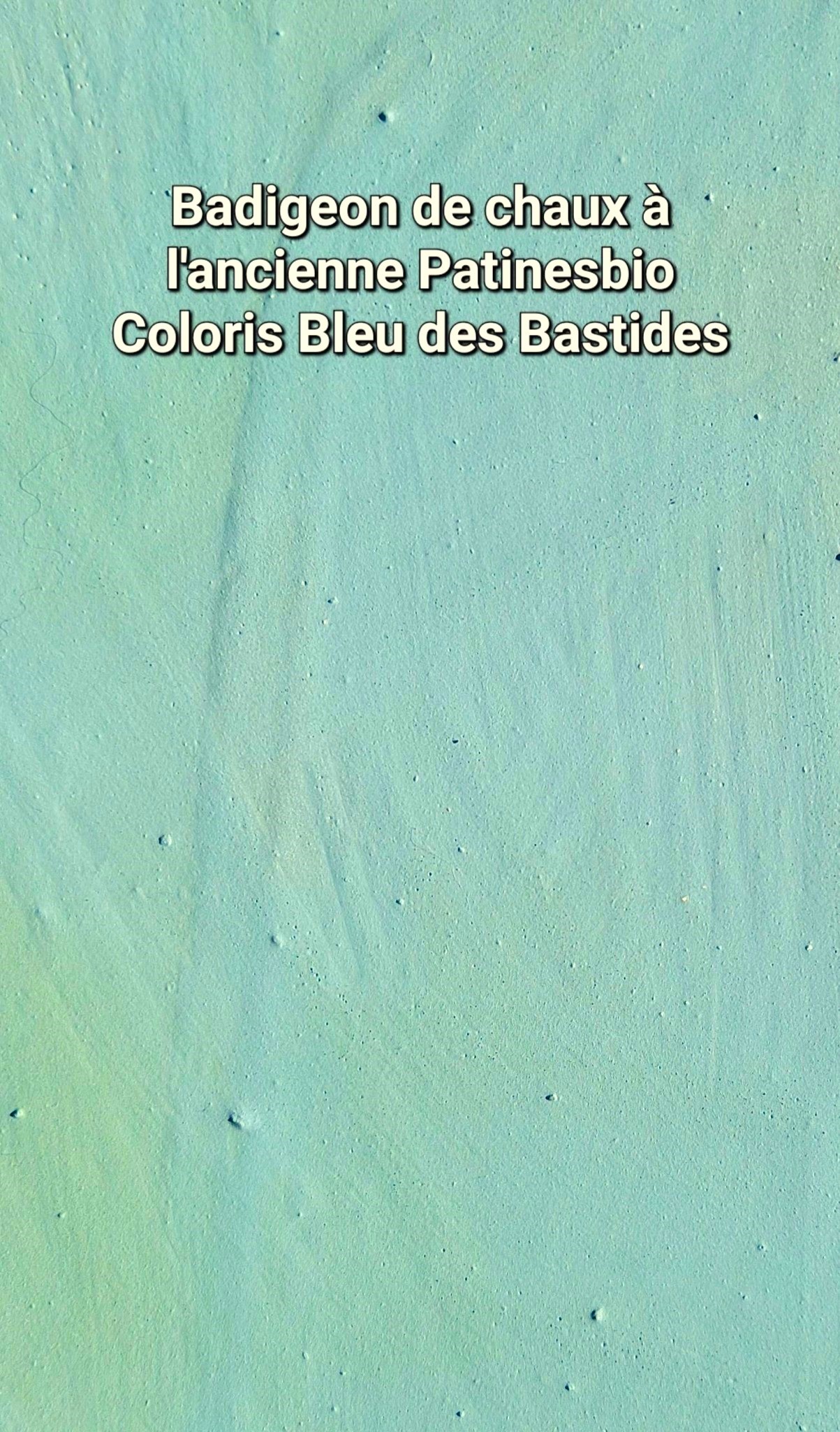 peinture chaux bleu des bastides