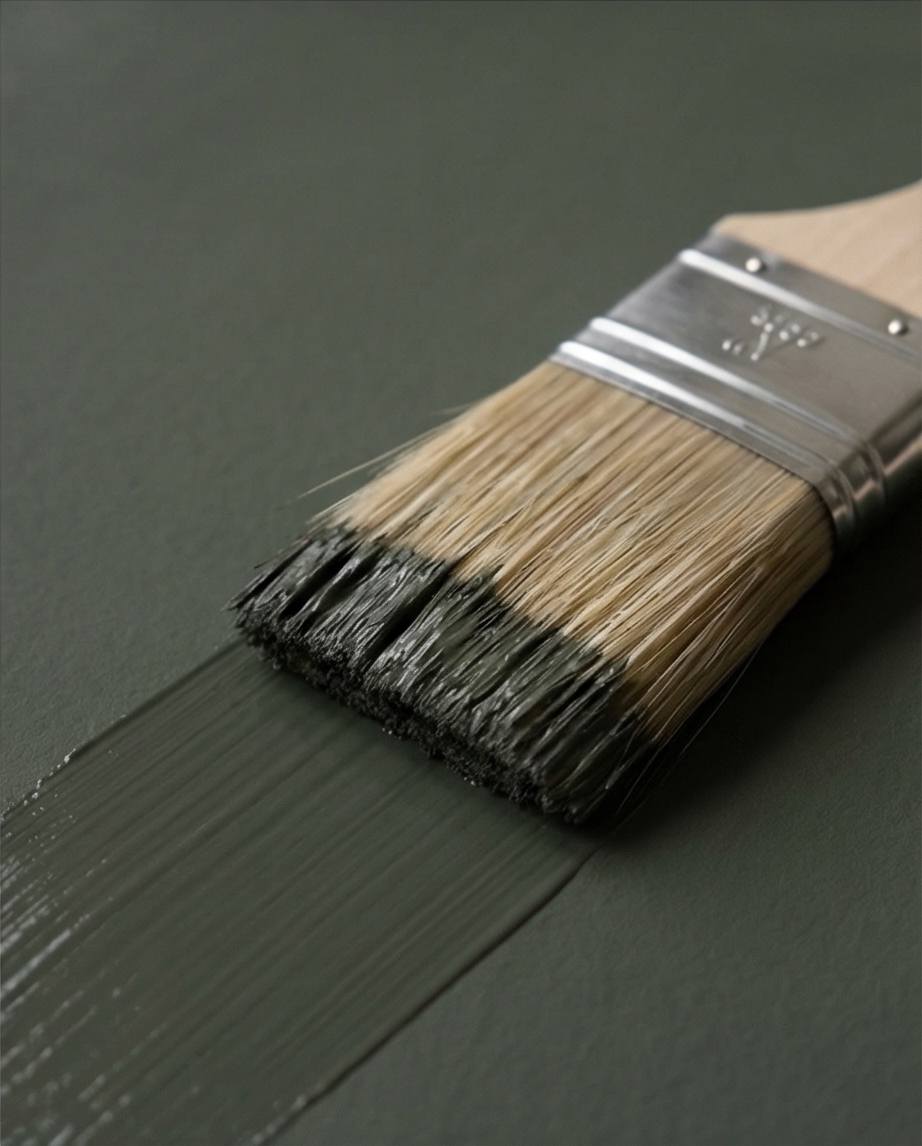 peinture chaux vert intense pour murs intérieurs