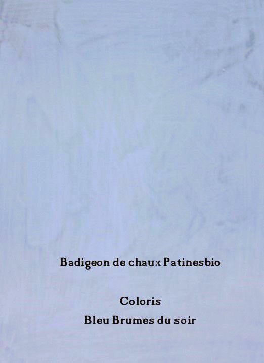 Peinture pour rénovation mur pierre - Badigeon bleu brumes du soir