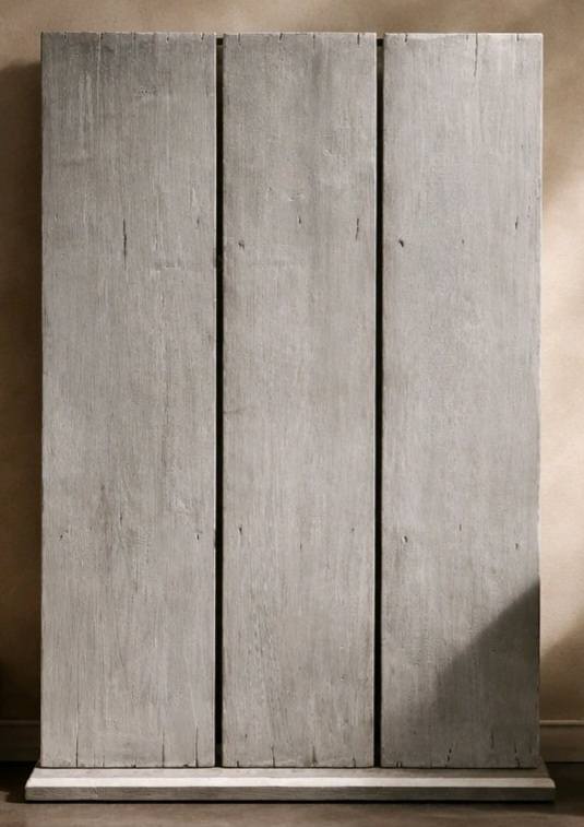 peinture de chaux Gris Souris sur boiserie