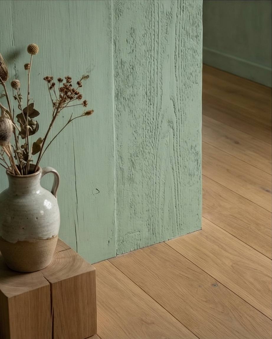peinture de chaux bio et naturelle vert menthe sauvage