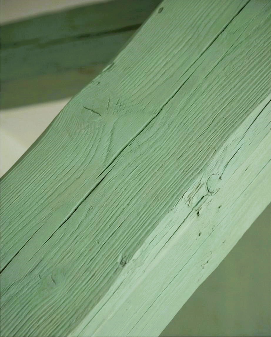 chaux minérale teintée en vert
