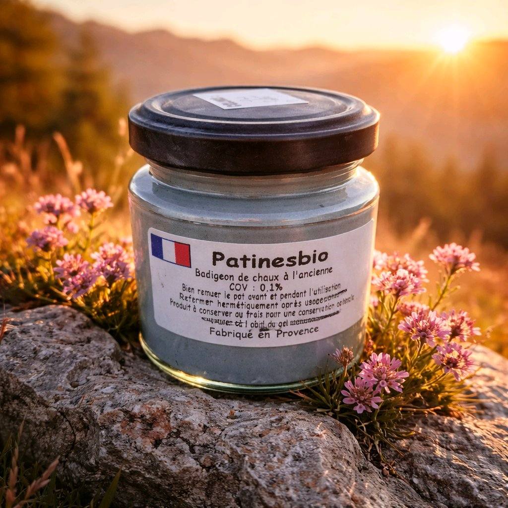 peinture grise a la chaux